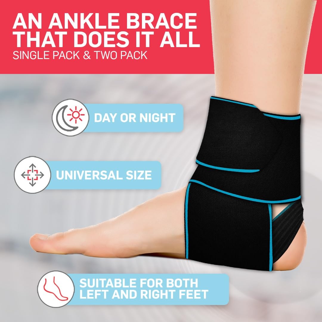 1 PCS Ankle Brace Support Tendonitis Achilles Pain Relief Blue Men Women
