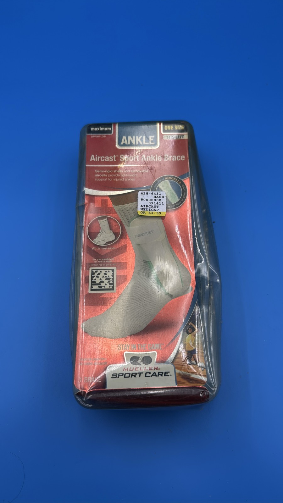 Mueller Aircast Sport Ankle Brace L Foot Max Support