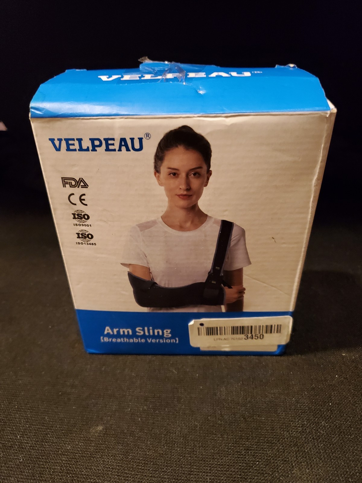 Velpeau Arm Sling for Right or Left Arm – Breathable Version – Large