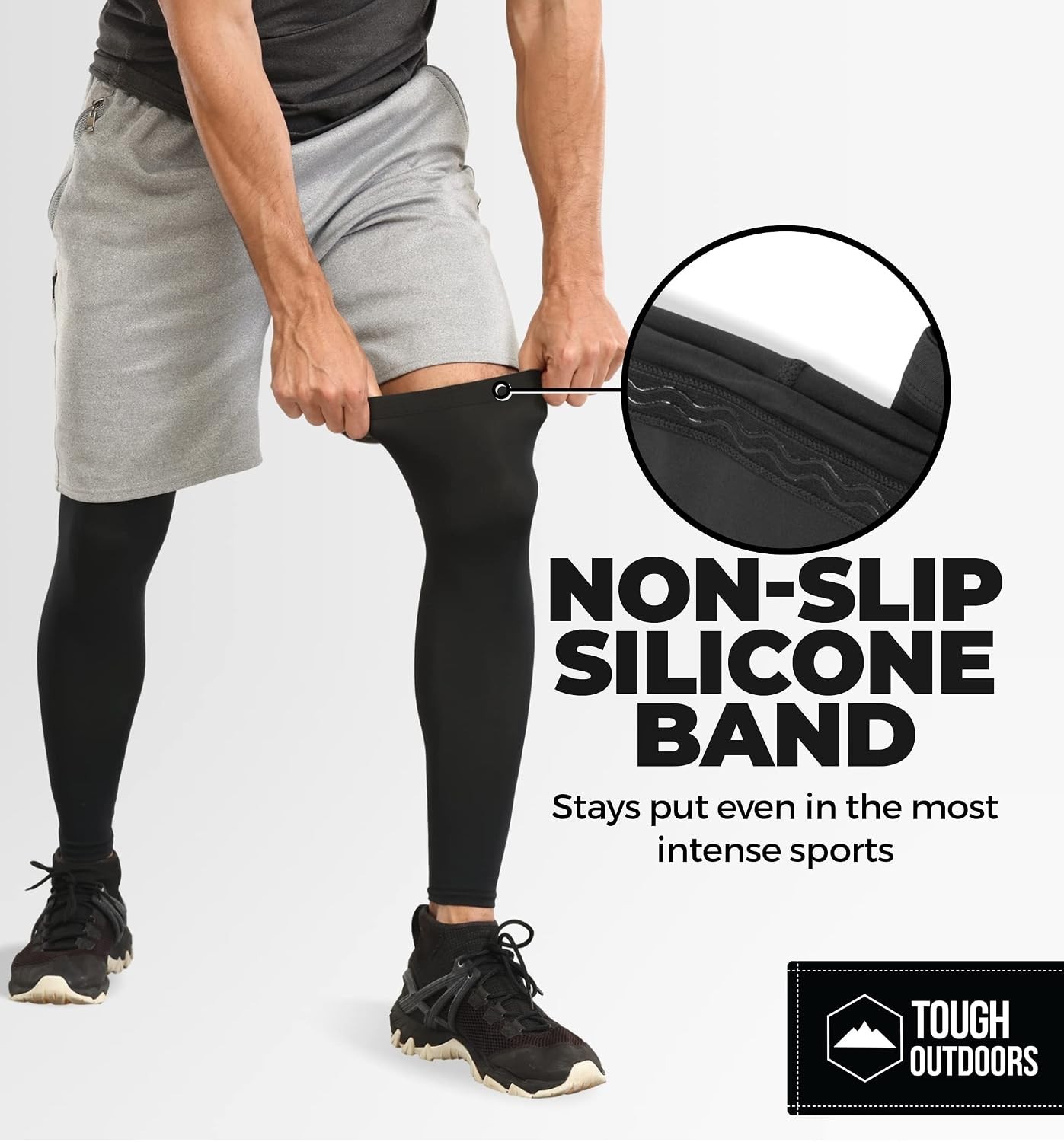 High Stretch Leg Compression Sleeves for Sports – Ideal for Cycling & Basketball