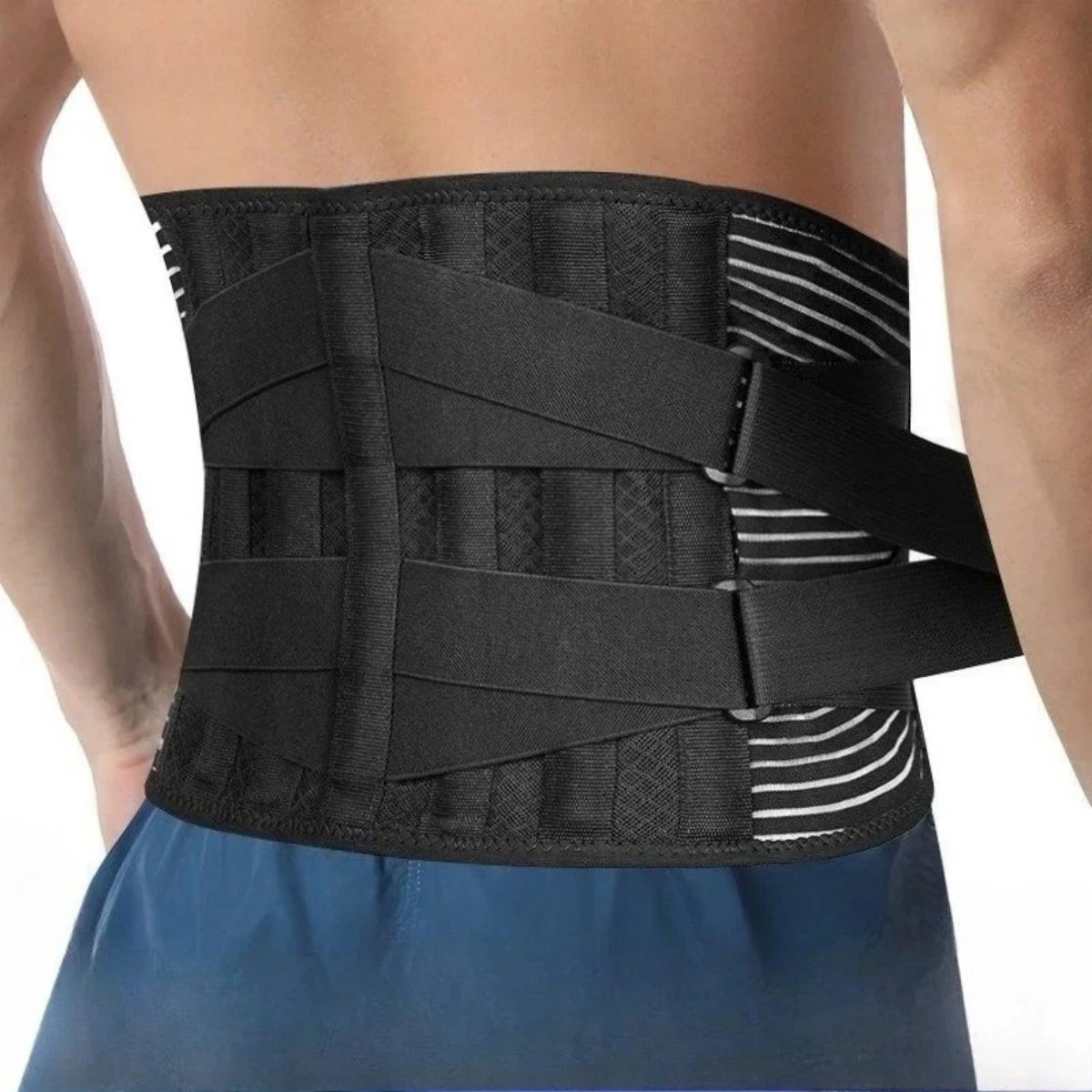 Lower Back Brace Copper Lumbar Support Waist Belt For Men Women Pain Relief