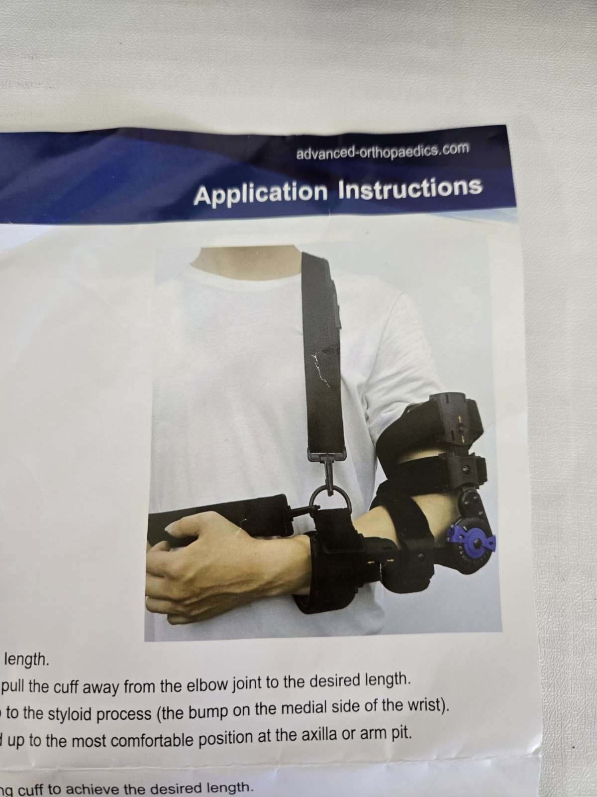 Advanced Ortho Universal Hinge Right Elbow Brace 2320-R FREE SHIPPING