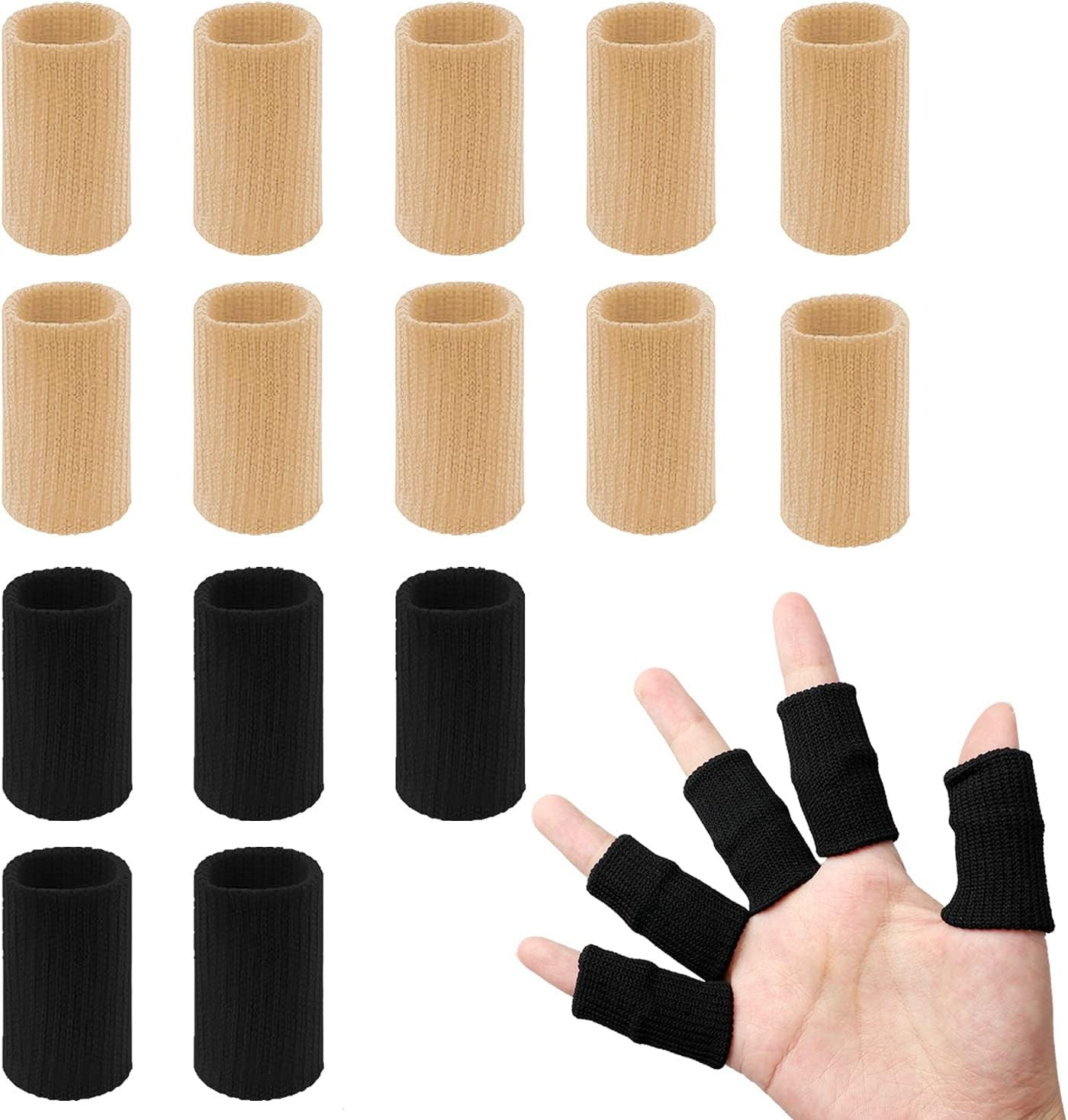 20 Pcs Finger Splints, Finger Sleeves Protectors Finger Brace Sport Finger Compr