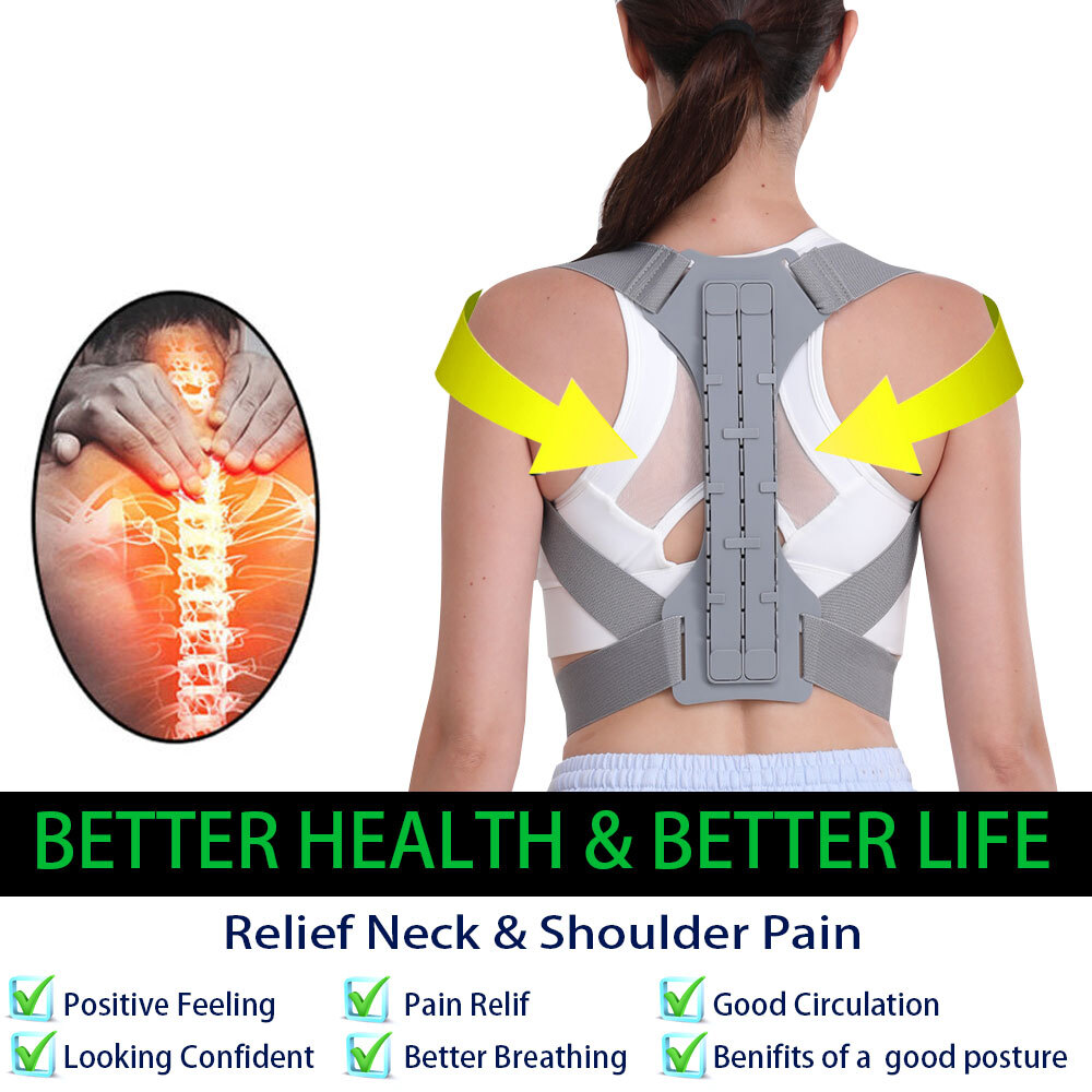 Posture Corrector Support Back Shoulder Brace Belt Band For Men Women