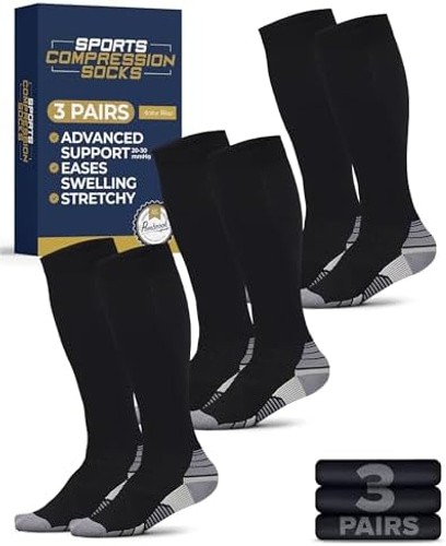 Pembrook 3 Pairs Compression Socks 20-30 mmHg – Compression Socks for Women a…