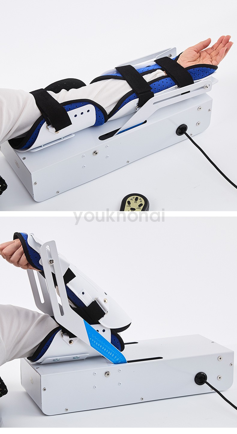Adjustable Elbow Exerciser, 6-Speed CPM Machine for Post-Surgery Injury Recovery
