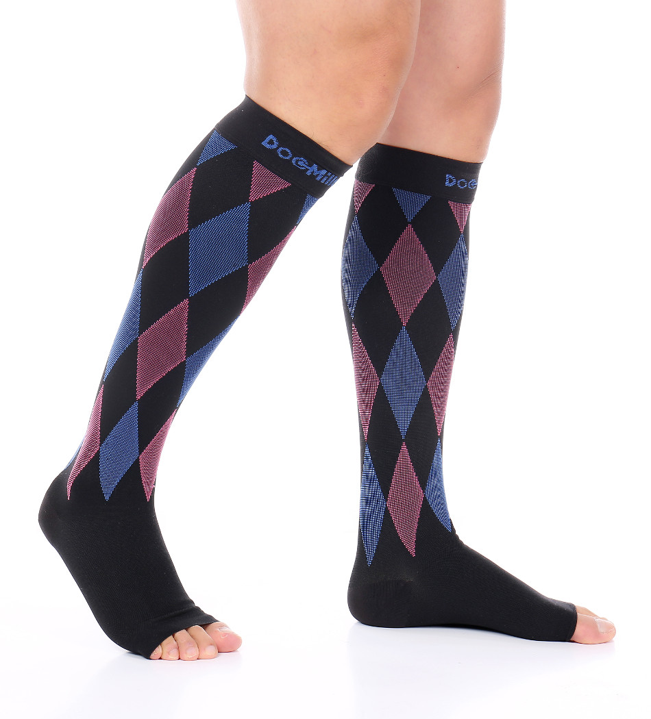 DOC MILLER MEDIAS DE COMPRESION PUNTA ABIERTA 3040mmHg MANGAS PARA DOLOR VARICES