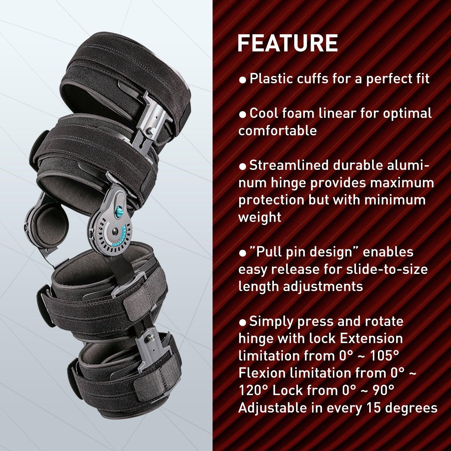Zoyer Recovery+ Zero Gravity Knee Brace with Cooling Foam