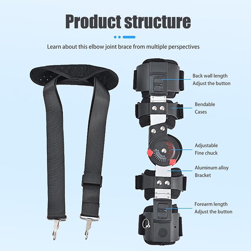 Elbow Joint Fixation Brace Hinged Shoulder Arm Sling For Arm Braces Support