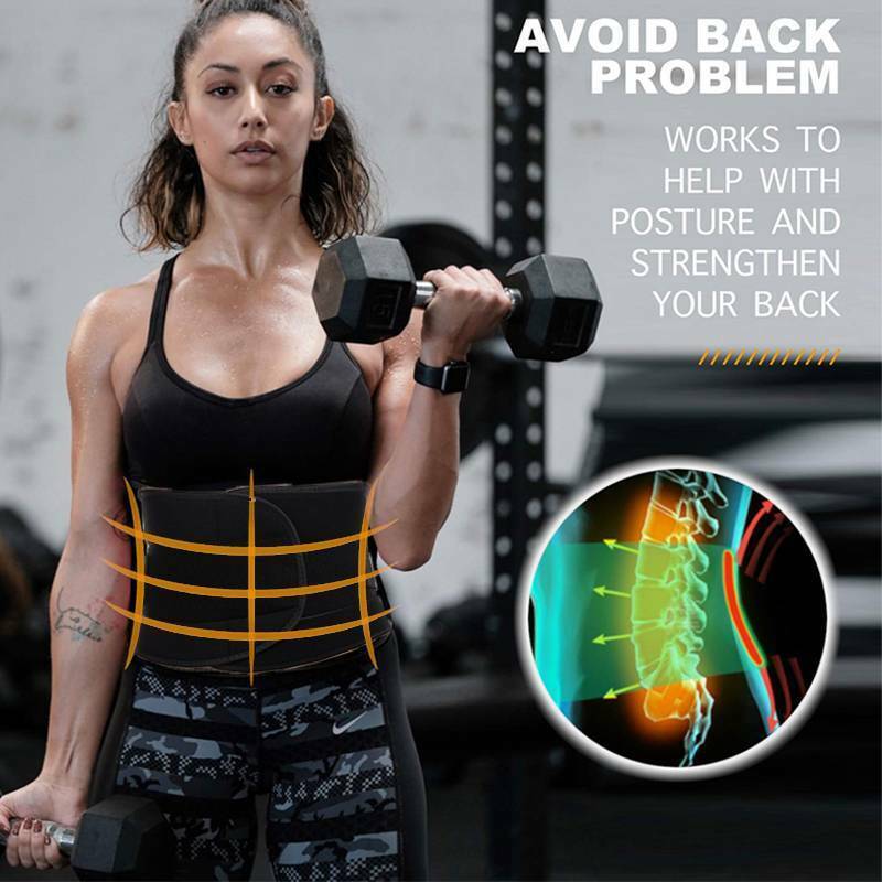Adjustable Double Pull Lower Back Brace Lumbar Support Belt Sciatica Pain Relief