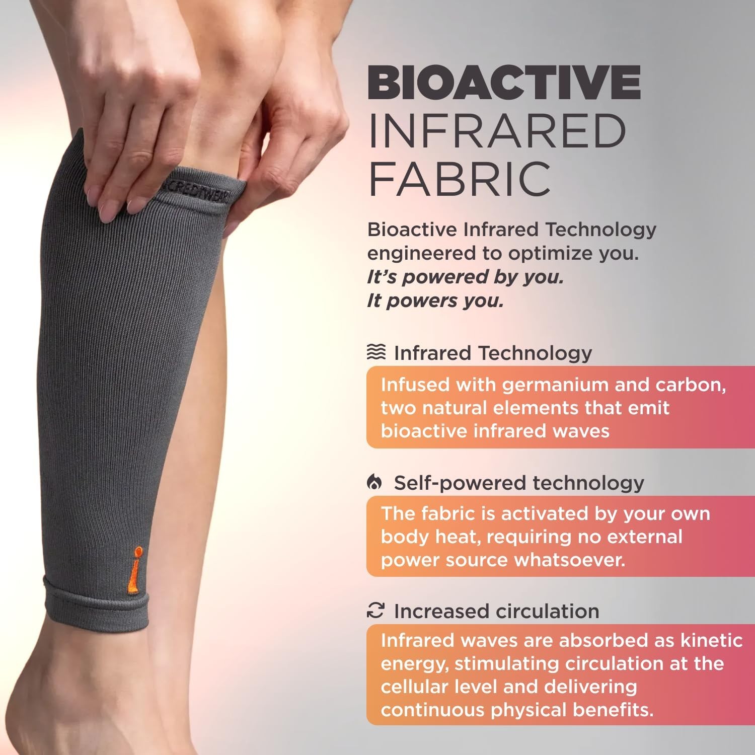 Calf Sleeves for Men & Women – Muscle Pain Relief, Shin Splints, Recovery – Larg