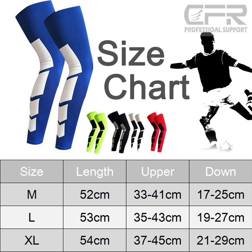 Knee Leg Sleeve Compression Brace Support Sport Pain Arthritis Relief Running HG