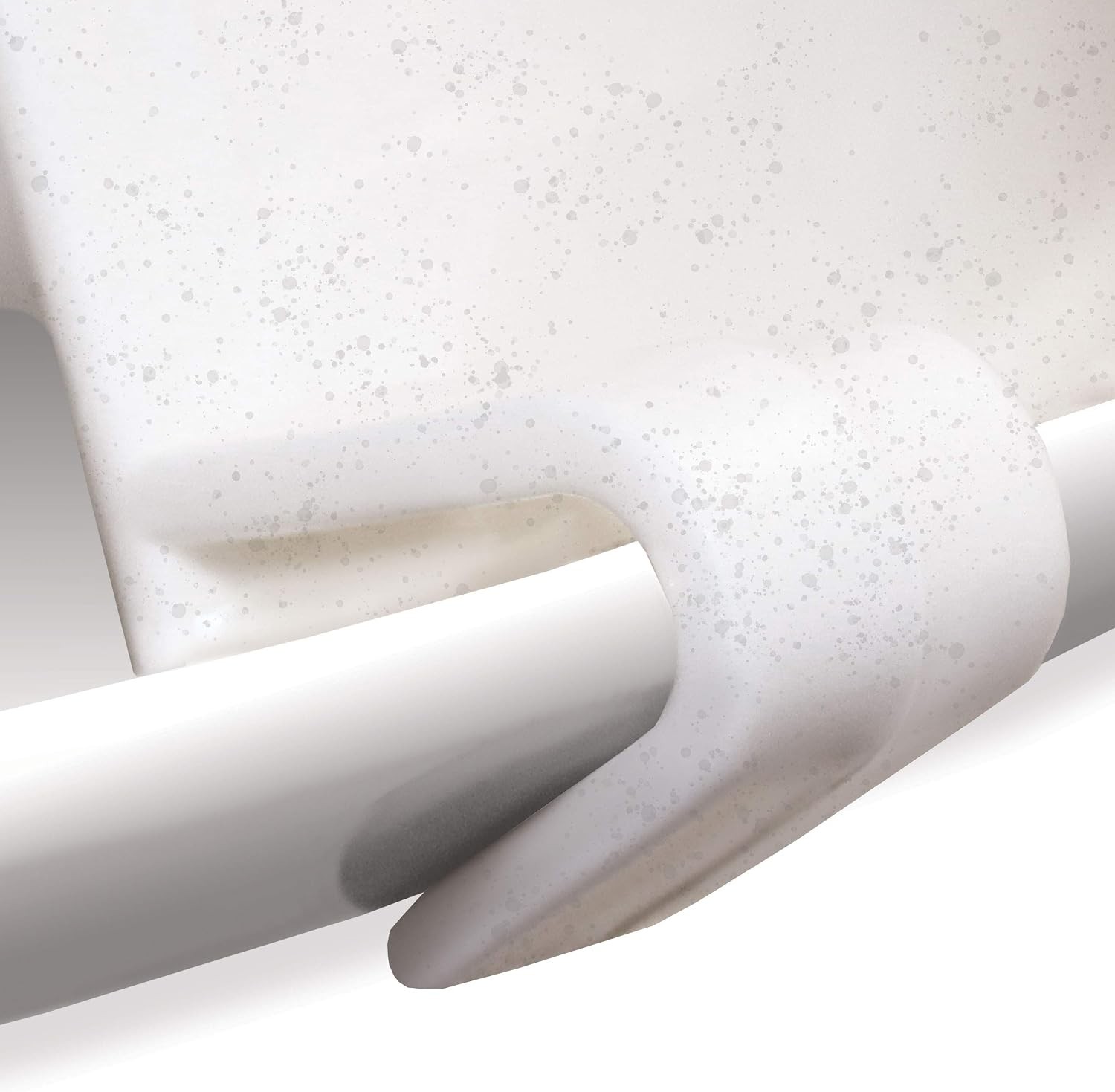 White Clip-on Food Guard for 9 – 10 Inch Plates