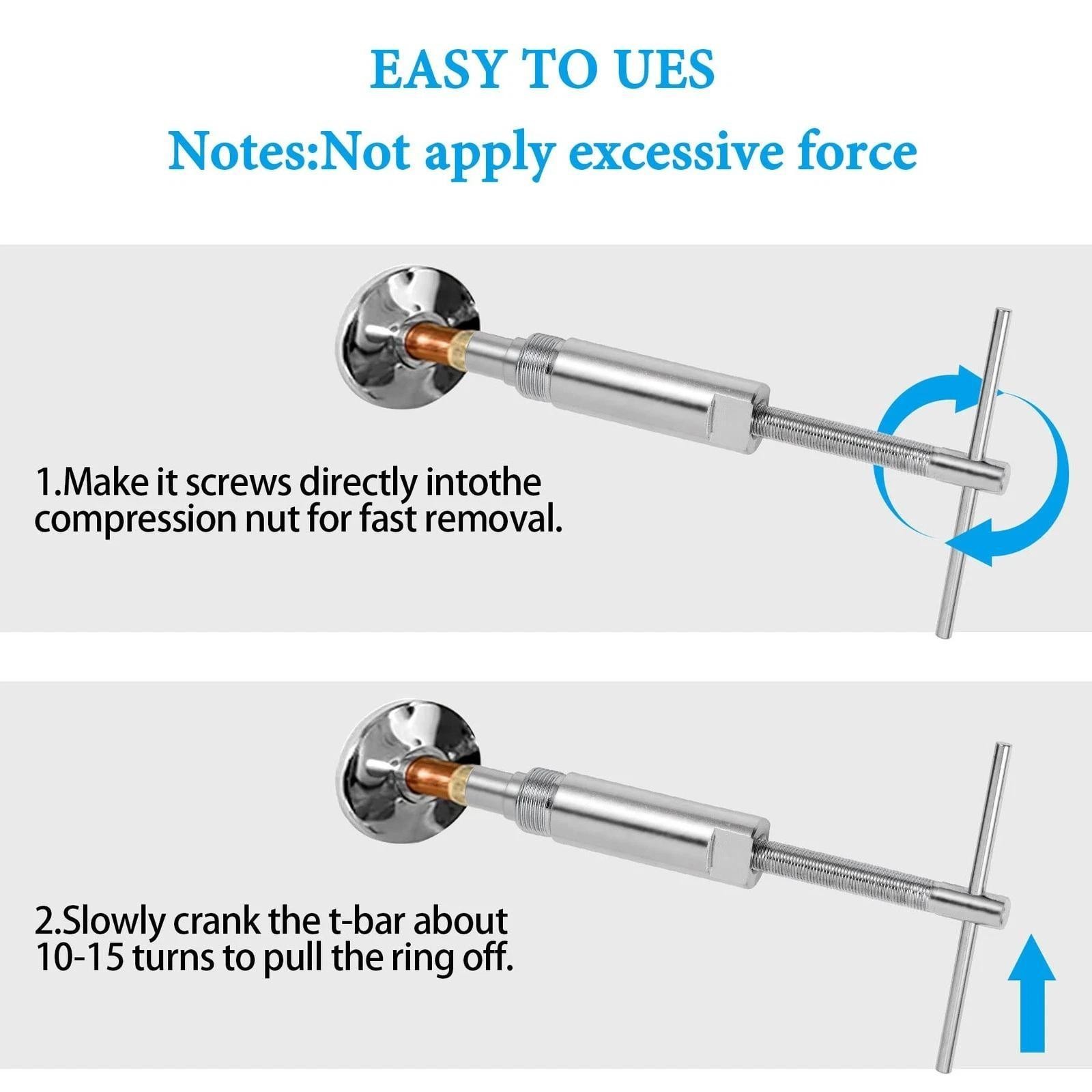 Compression Sleeve Puller and Sleeve Remover for 1/2 Inch Compressi..