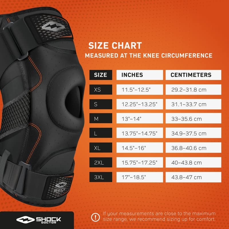 Knee Brace Support, Compression Sleeve w/side Stabilizers, Patellar XLarge