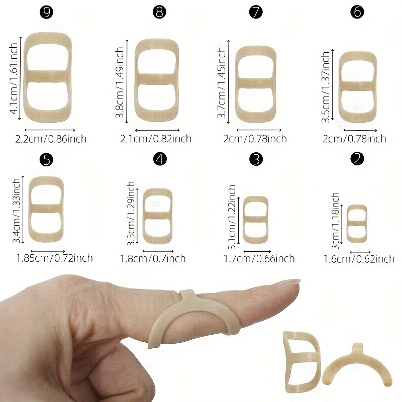Precision-Made Reliable Economical Compact 8PCS Oval Finger Splint Support Brace