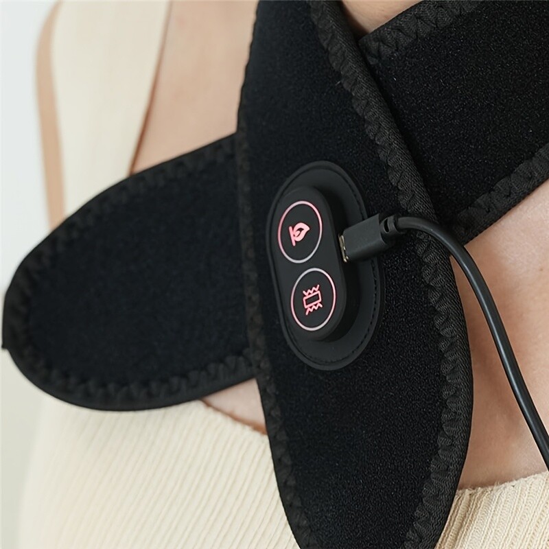 Electric Heating Neck and Shoulder Warmer with 3 Temperature Settings, Vibration