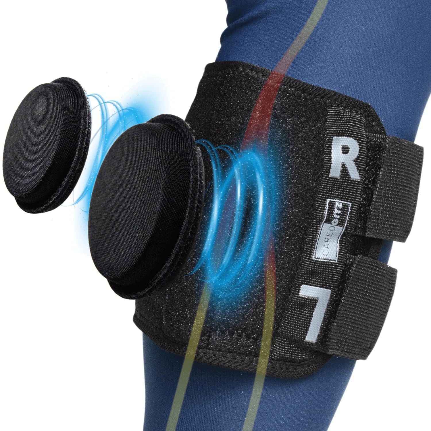 Sciatica Pain Relief Brace, Sciatic Nerve Pain Relief Device W/Dual Movable Pres