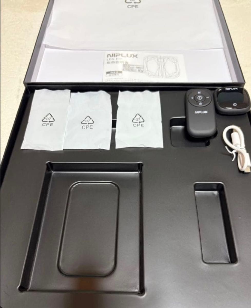 NIPLUX LEG FIT EMS Foot Leg Massager Muscle Stimulator Mat w/BOX Used Japan k66