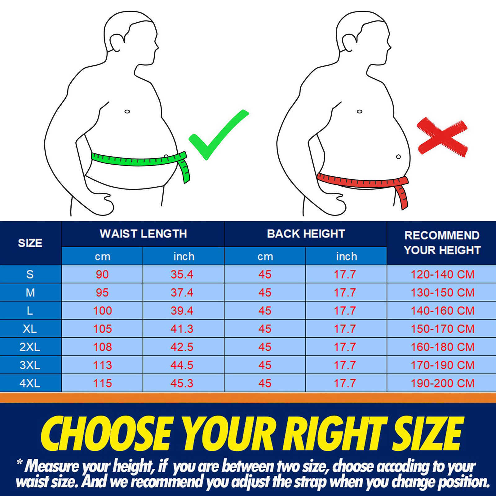 Unisex Back Posture Corrector Standing Sitting Shoulder Waist Spine Support Belt