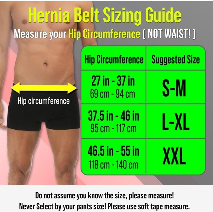 Hernia Belt for Bilateral, Double or Single Inguinal, Groin Hernia Support Truss