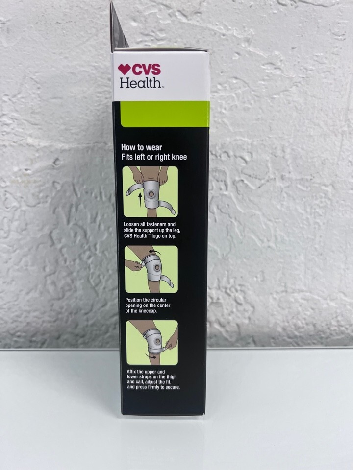 CVS Health Active Compression Knee Support Breathable Material Size SM