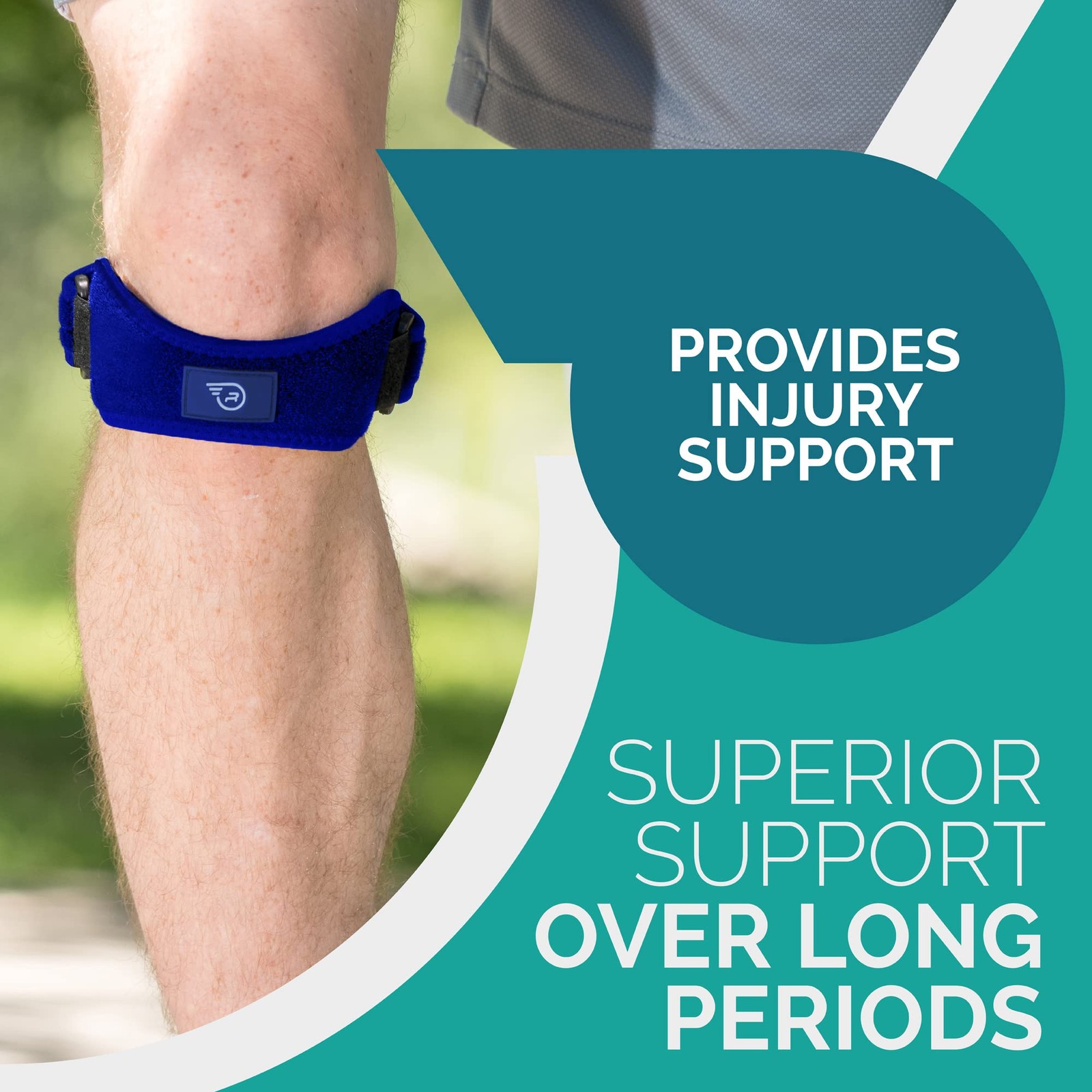 Run Forever Sports Patella Strap Knee Brace Support for Arthritis, ACL, Runni…