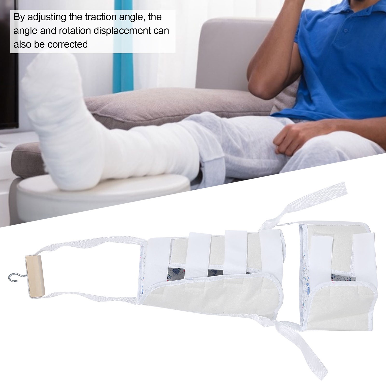 (67cm)Lower Limb Traction Strap Fracture Correction Recovery Leg Fixing WT
