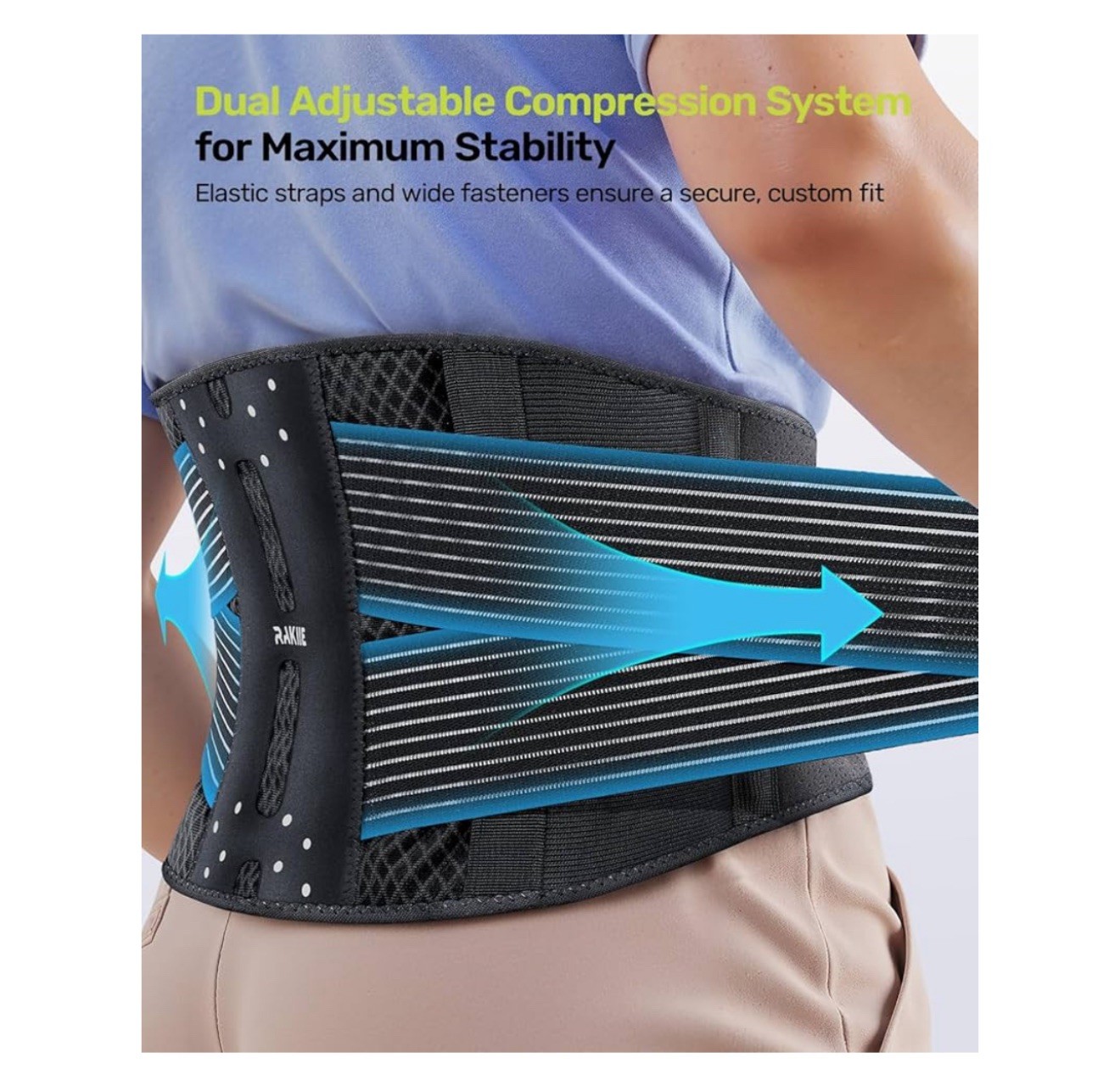 Thin Back Brace 6X Metal Lower Back for Men Women Lightweight Lumbar with 3D …