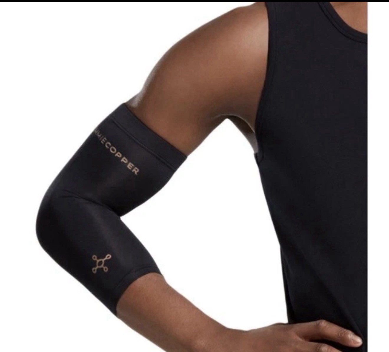 Tommie Copper Vitality TWO Elbow Sleeves Navy XL Cool Copper Compression NWT