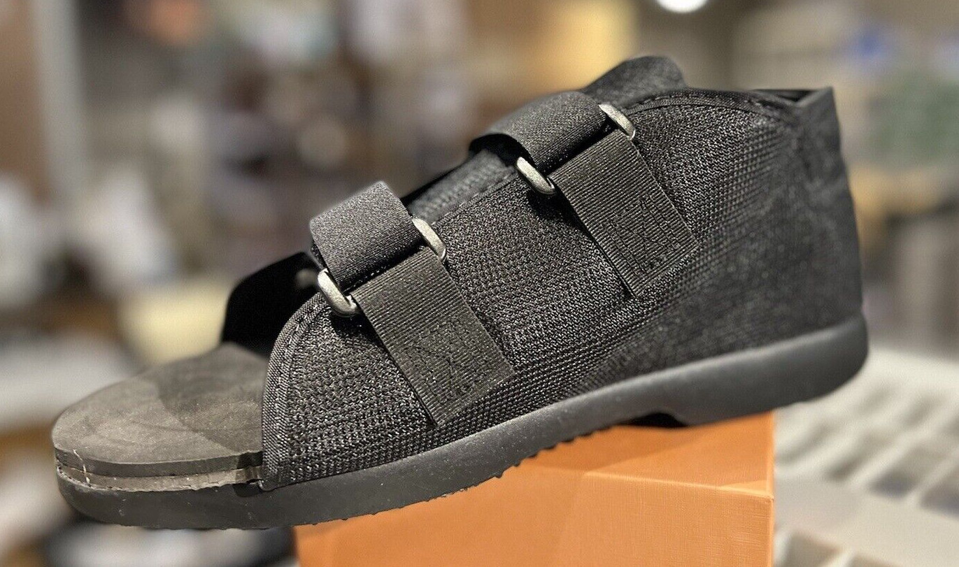 Medical Black POST OP SHOE for Men or Women -Sizes Available -Metatarsal Injury