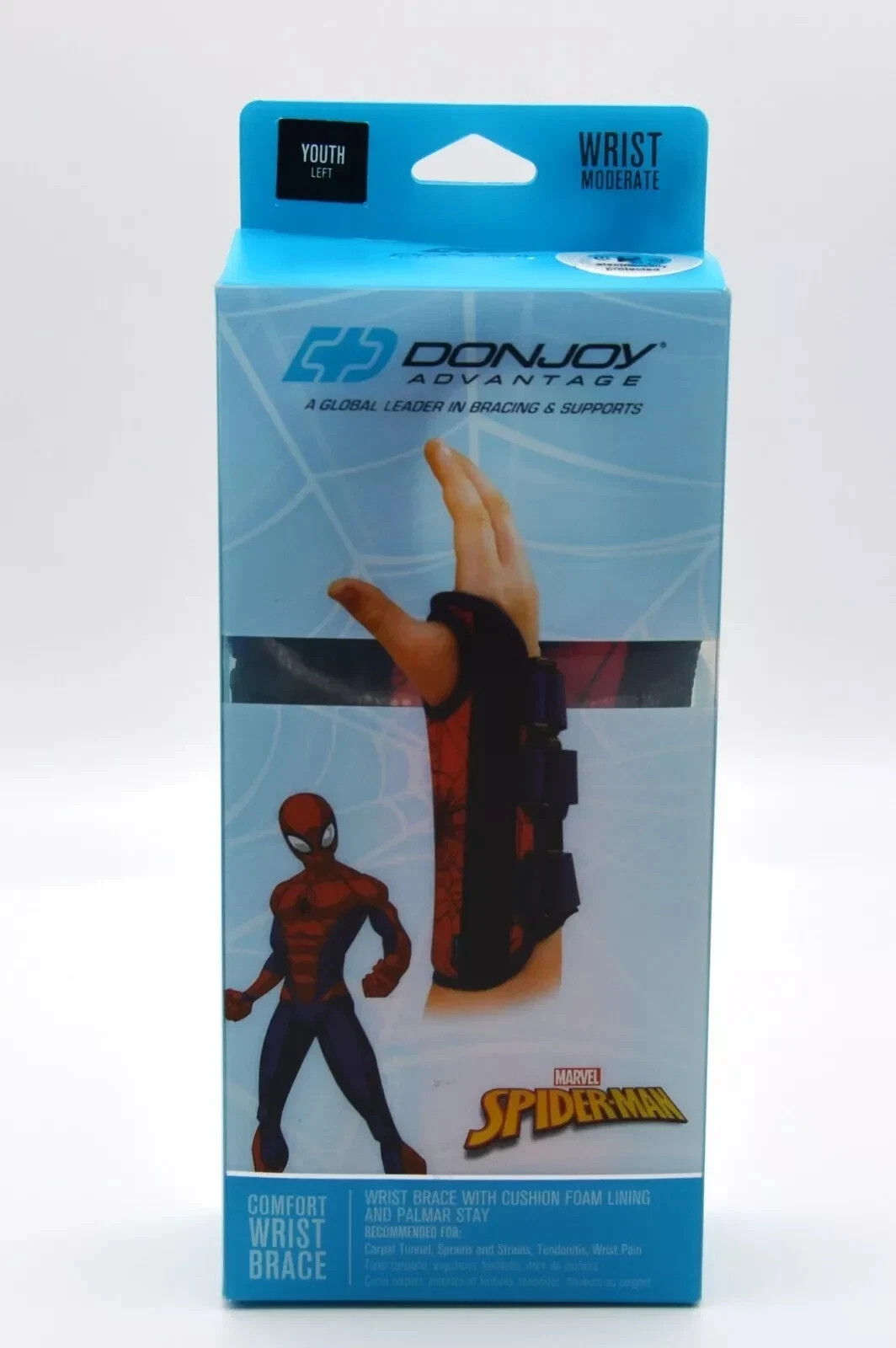 DonJoy Comfort Wrist Brace Marvel Captain America Youth Left