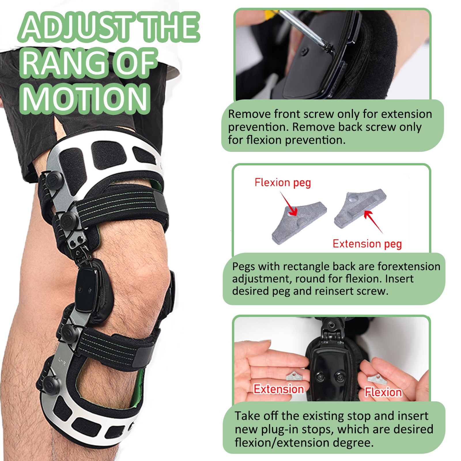  Double Upright OA Unloader Knee Brace,For Bone on Bone Arthritis Support