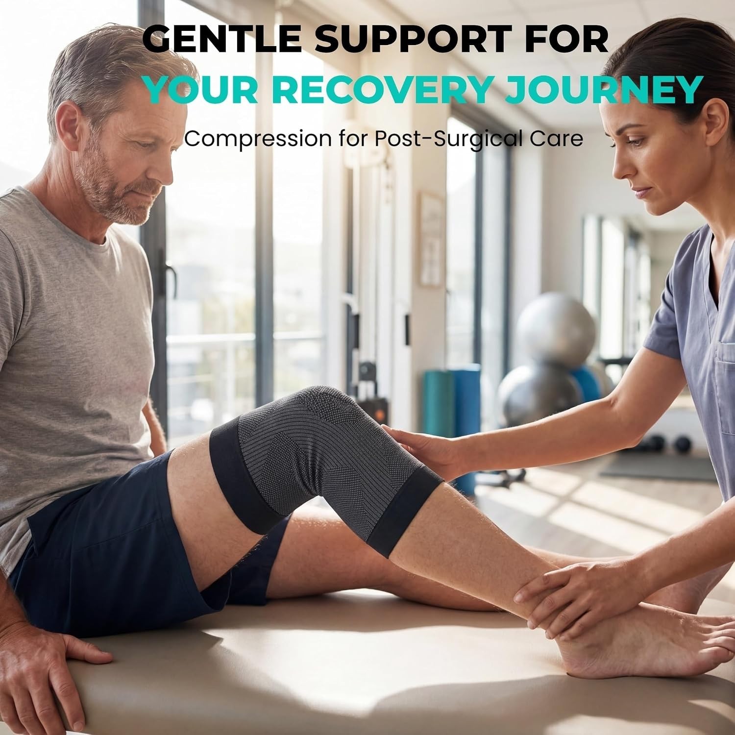 High-Quality Knee Compression Sleeves – 2 Pack | Relief for Arthritis & Swelling