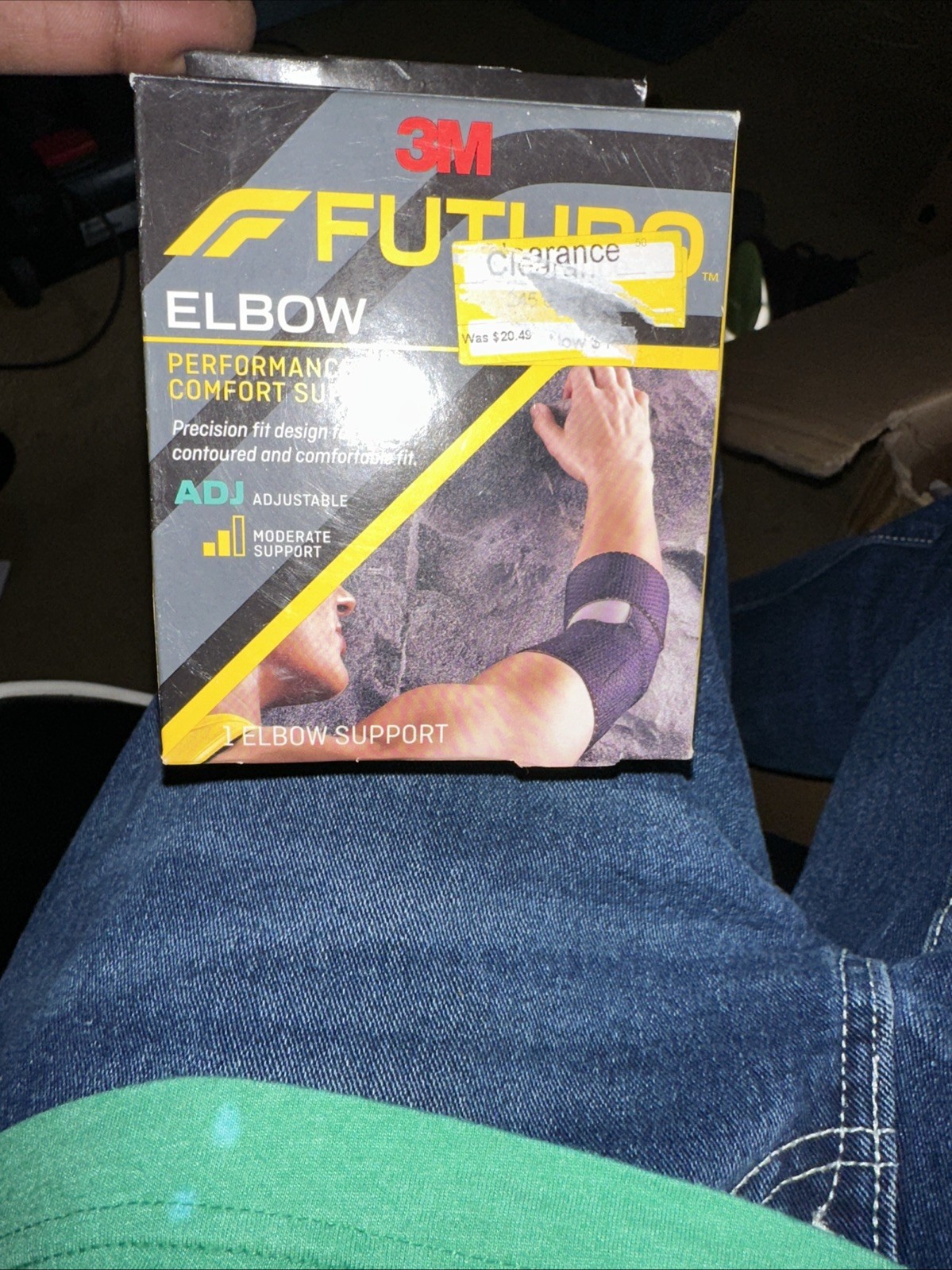 3M Futuro Elbow Performance Comfort Support Adjustable Moderate