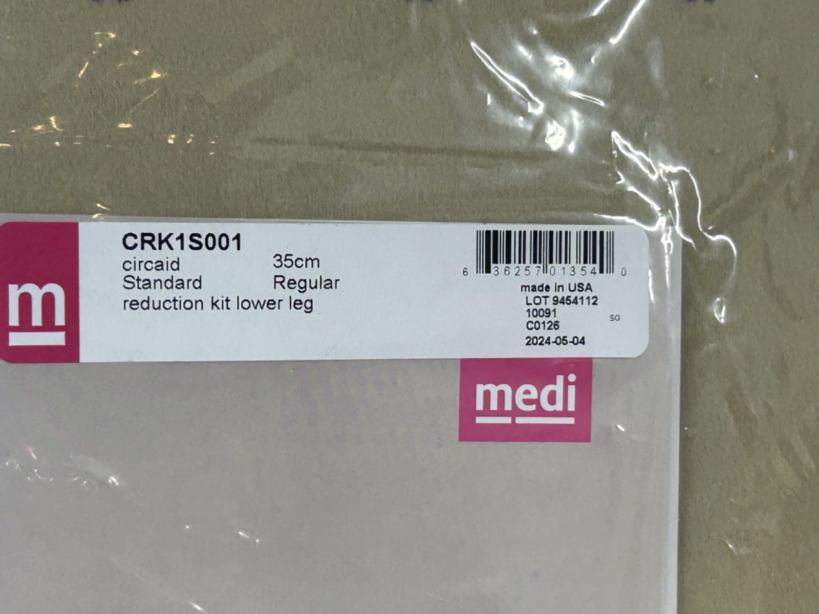 NEW Circaid Reduction Kit Lower Leg CRK1S001 35cm Regular Compression System B30