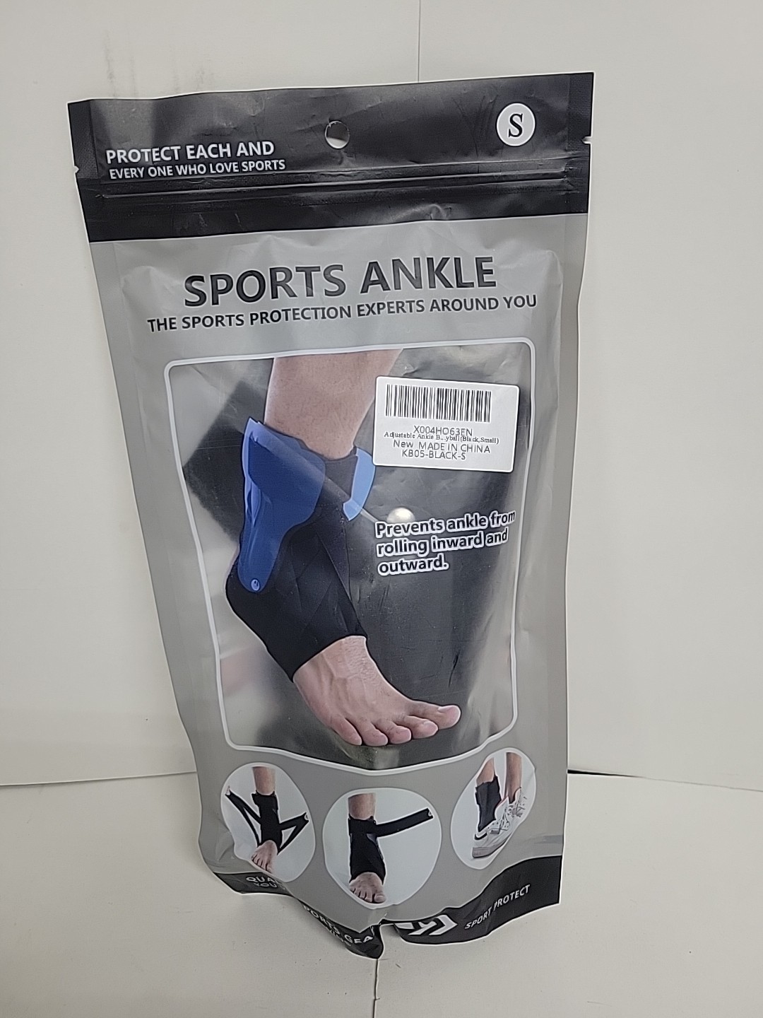 NEW SZ S Sports Ankle Brace Prevents Ankle Rolling Inward/Outward Ankle Protect