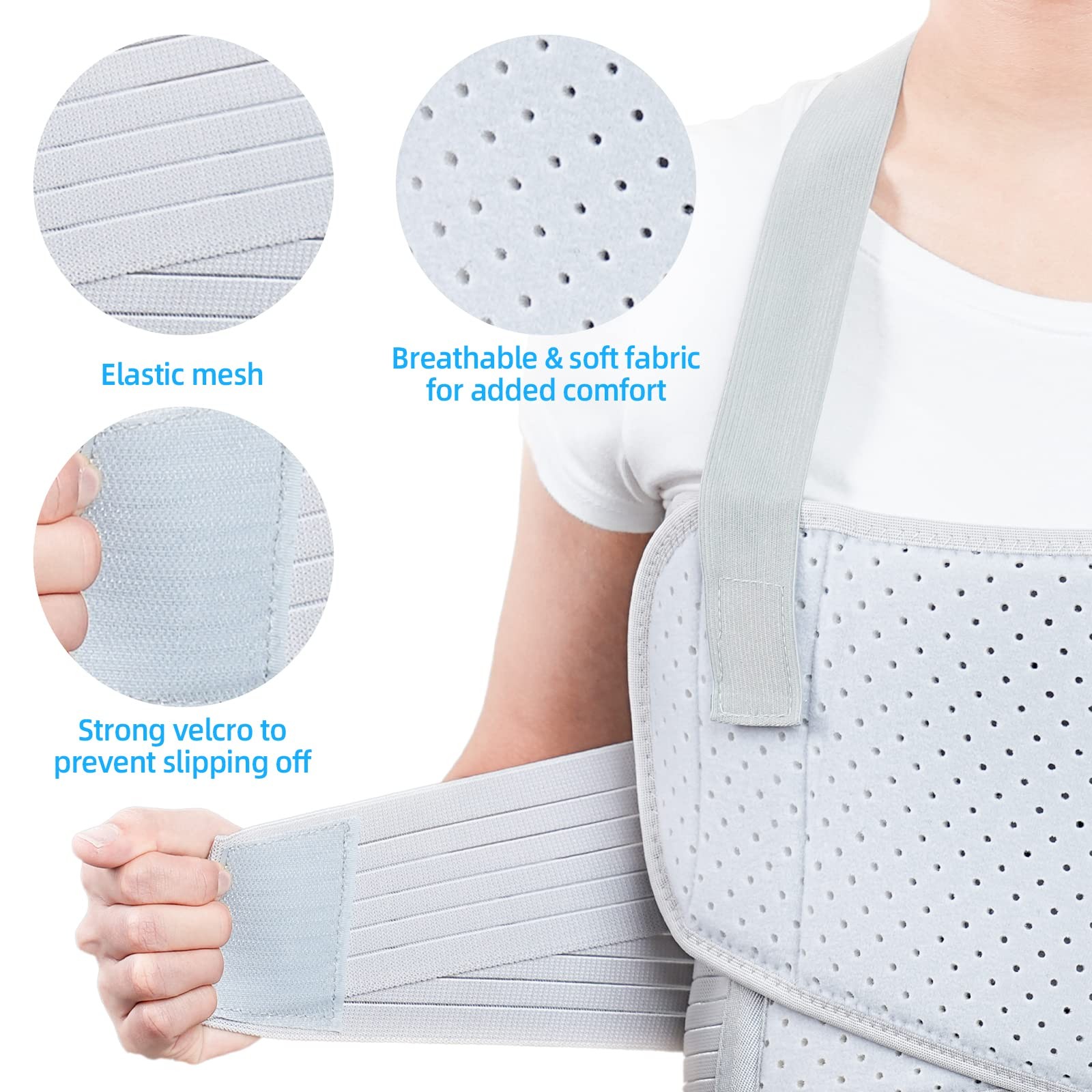 Rib Injury Belt Chest Binder, Chest Brace Chest Compression Support Rib Banda…