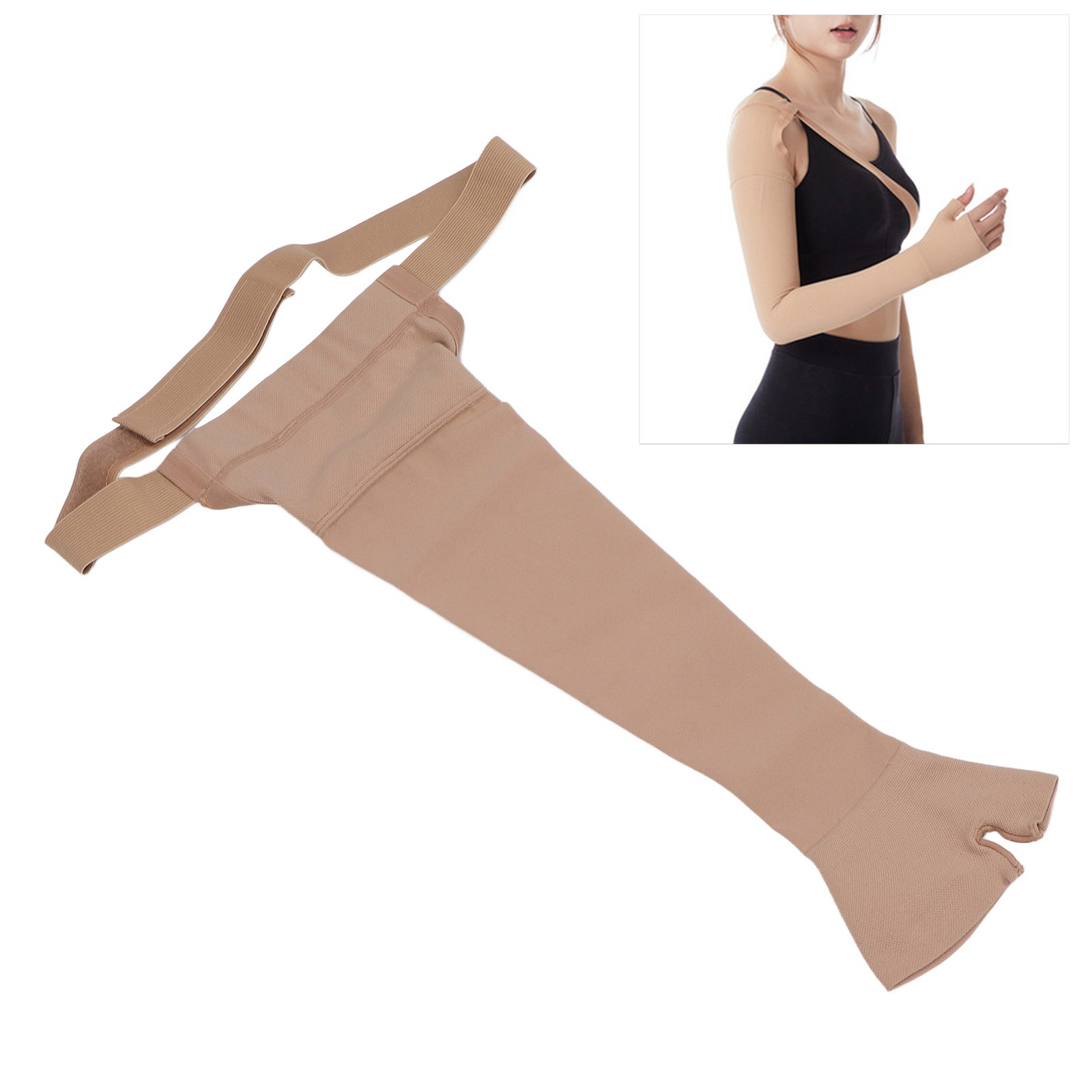 Lymphedema Compression Arm Sleeve Polyurethane Post Mastectomy Support Arm WT
