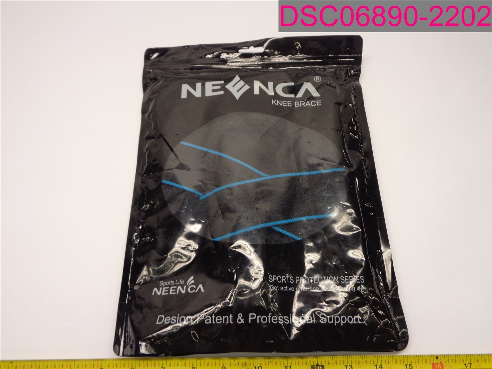NEENCA Knee Brace Size XL Black/Blue for Knee Support 054us-B-XL