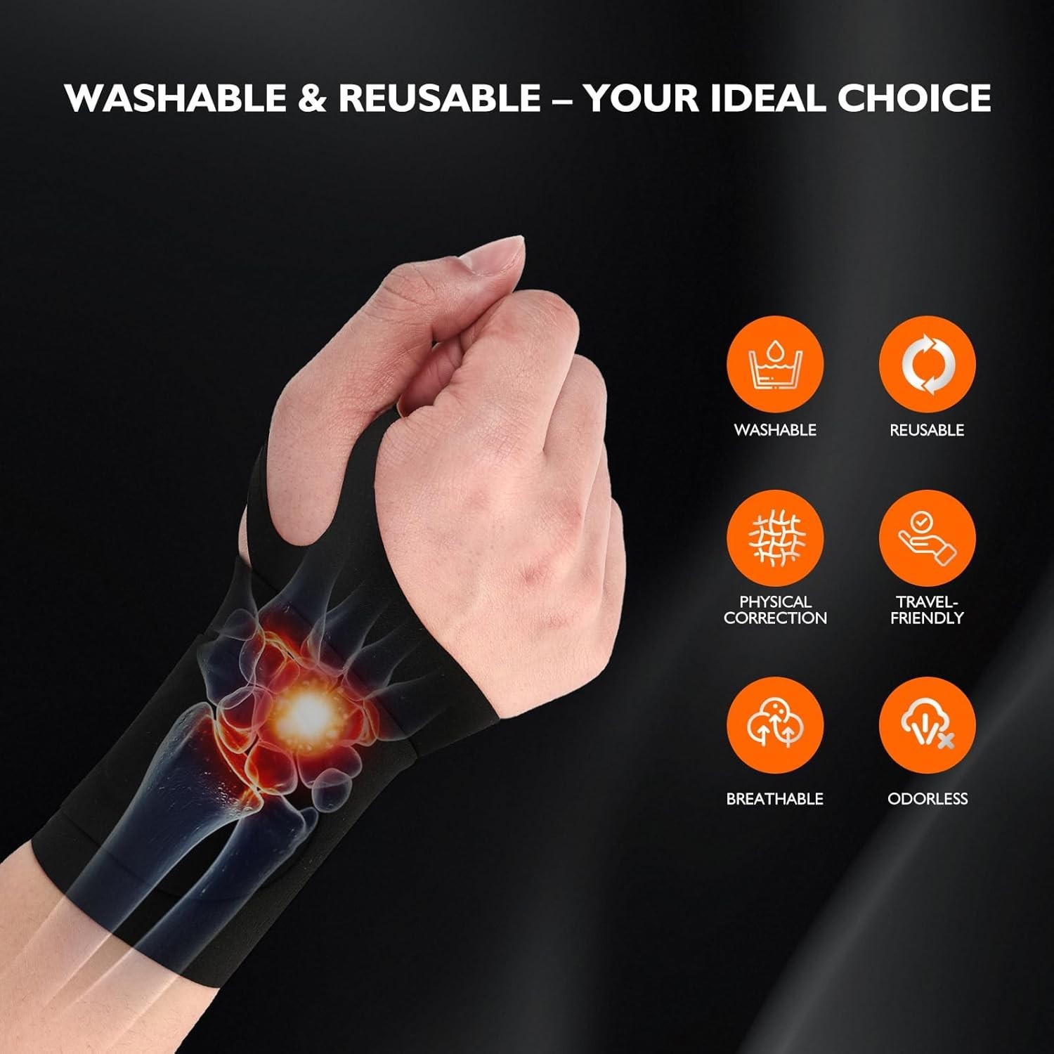 Moisture-Wicking Wrist Brace for Comfort – Ideal for Carpal Tunnel and Arthritis