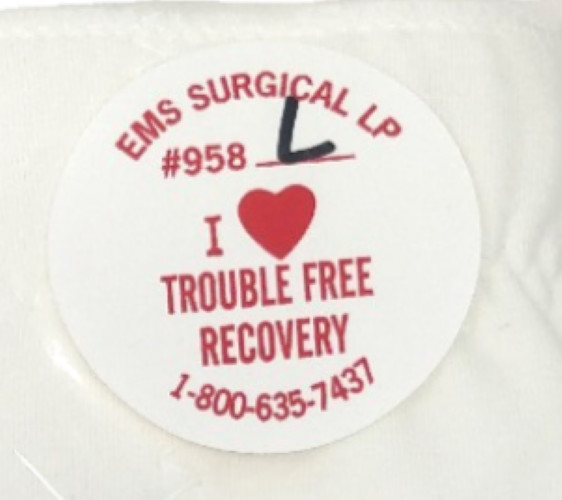 EMS Post Surgical Compression Bra #958 Soft Latex Free LP Women’s L Sealed New