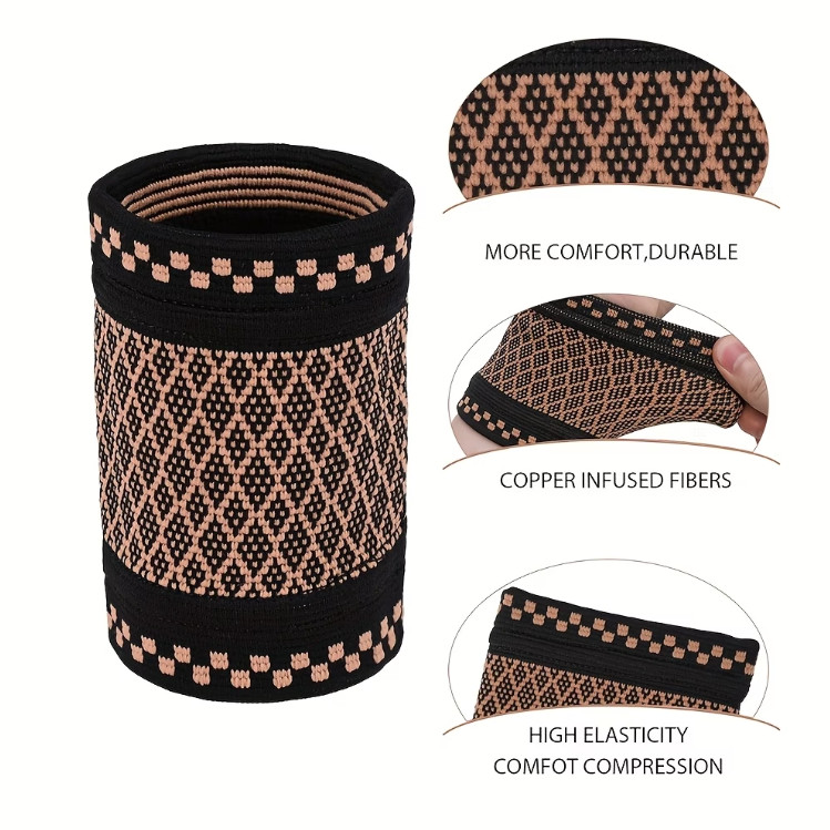 Copper Wrist Compression Support Pain Relief Joint Self Care Single Infused M