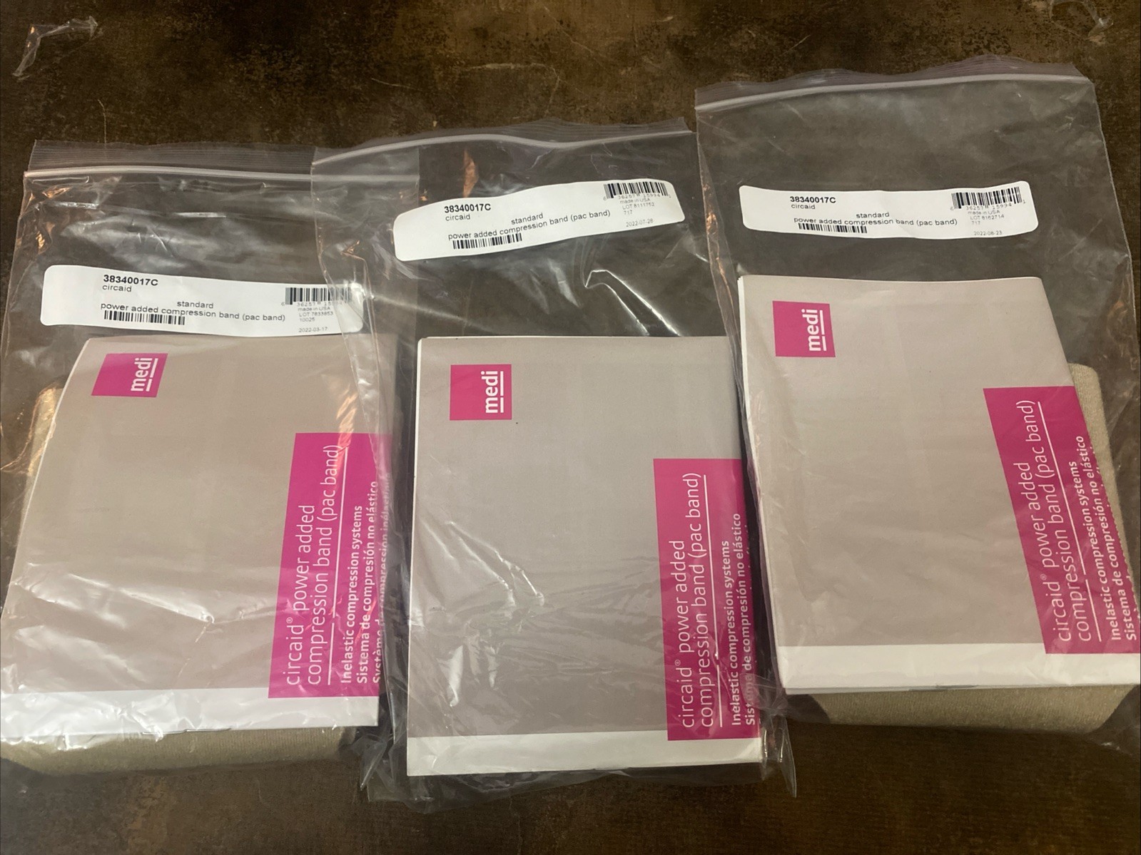3 Pack – CircAid Comfort Power Added Compression Band – 38340017C – New In Bag