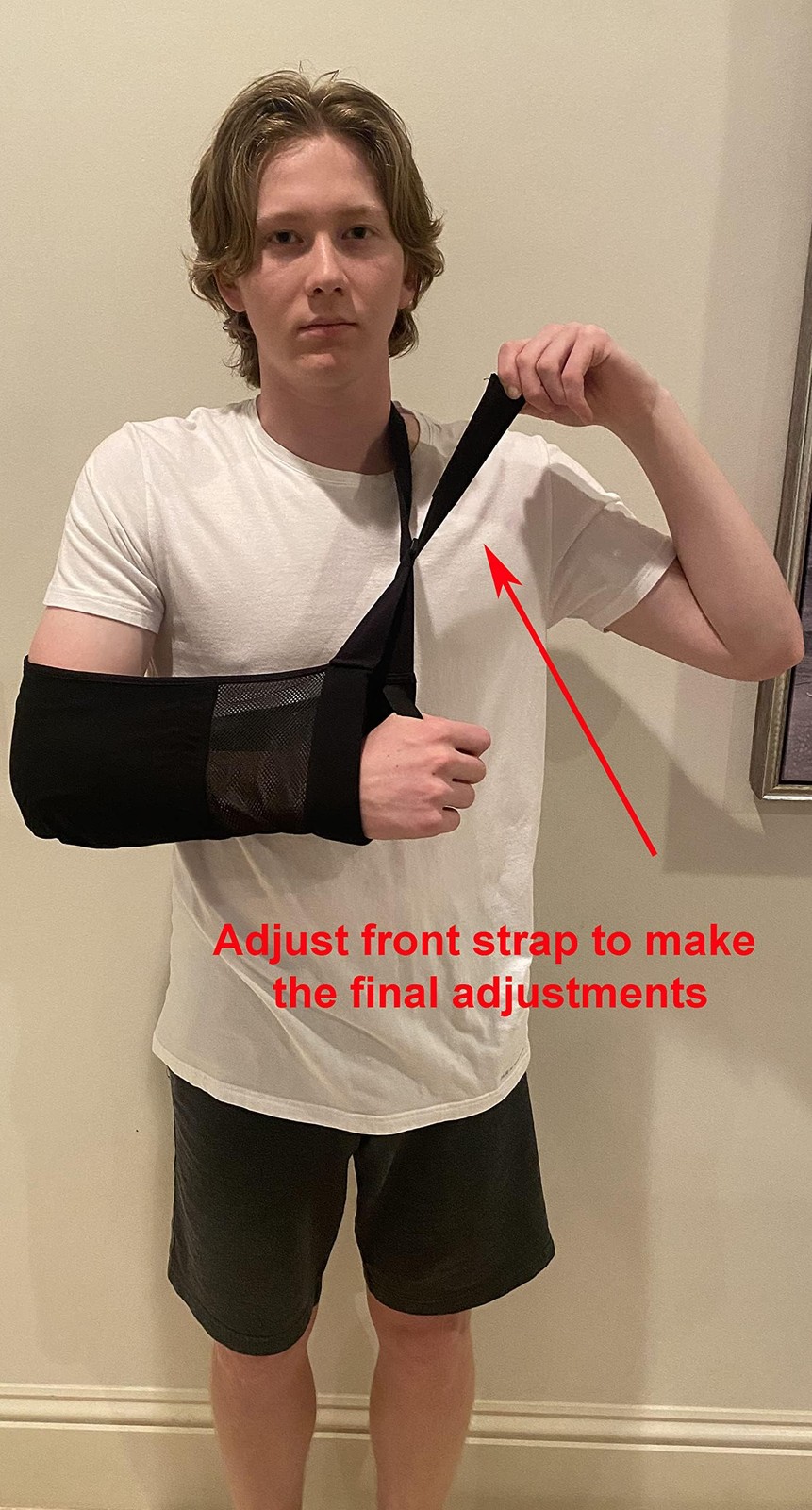 Deluxe Arm Sling With Thumb Loop Universal Size Shoulder Immobilizer Brace