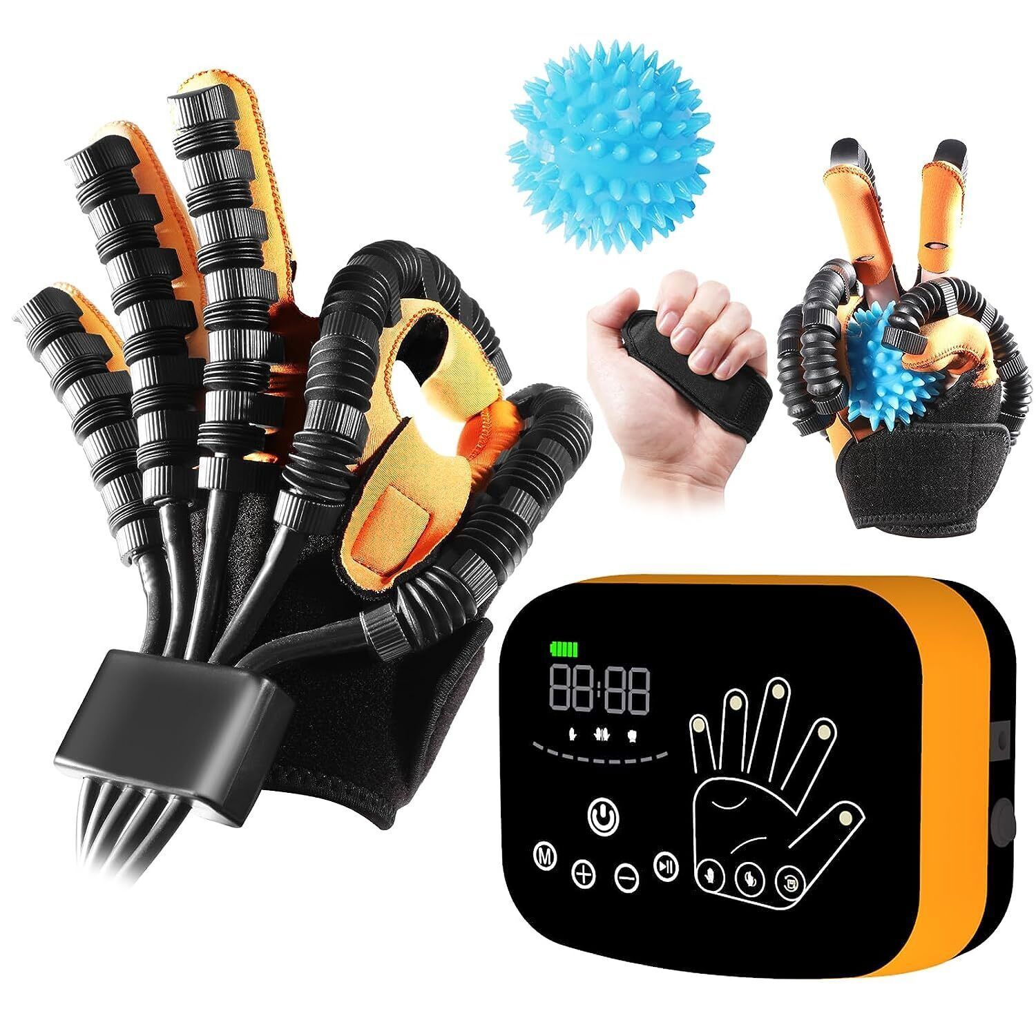 Finger Exerciser & Hand Strengthener Rehab Rehabilitation Robotic Therapy Gloves