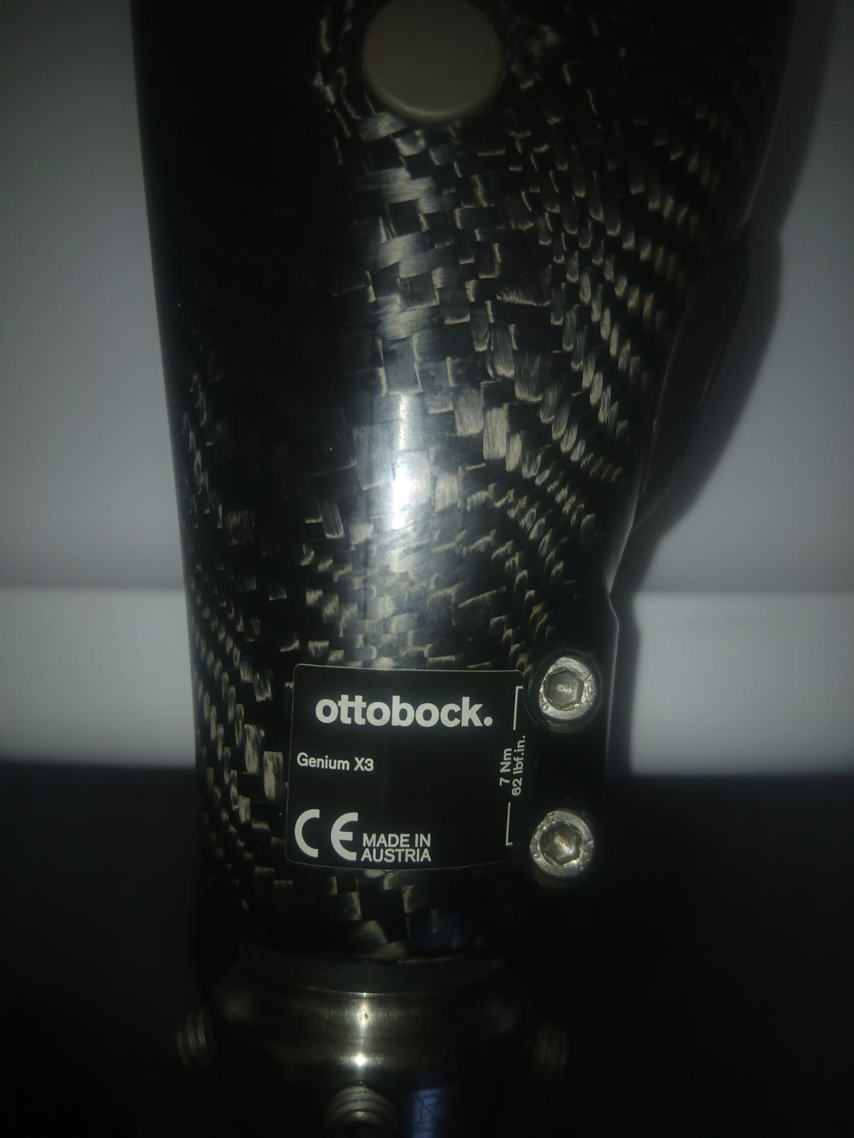 OTTOBOCK Otto Bock genium x3 prosthetic knee. Male top. Great condition. 2015