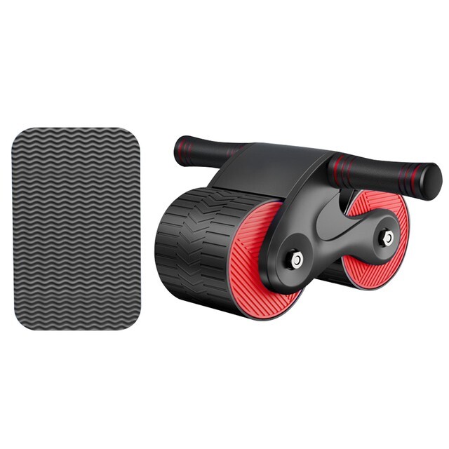 Double Wheel Abdominal Exerciser Women Men Automatic Rebound Ab Wheel Roller 