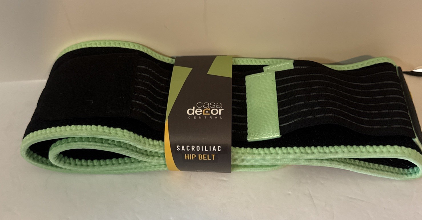 Sacroiliac Hip Belt Black And Green-Hip Size 32-45 Inches