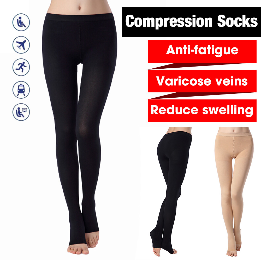 Compression Pantyhose Stockings Pain Relief Medical Varicose Vein Swelling Edema